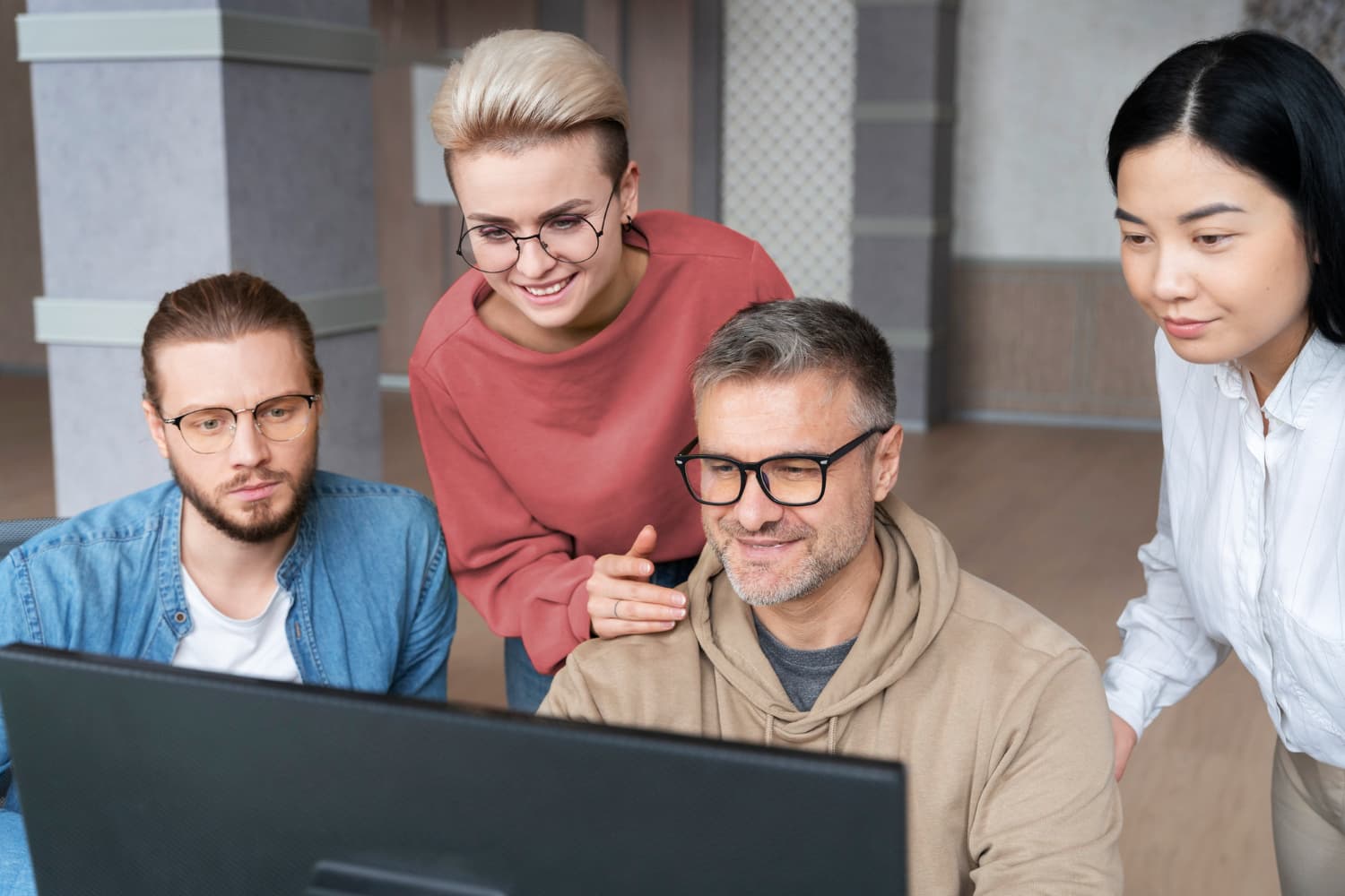 image demonstrating tech upskilling